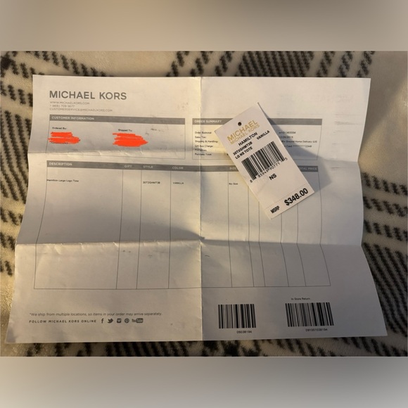 Signature Vanilla Michael Kors Hamilton - Picture 7 of 8